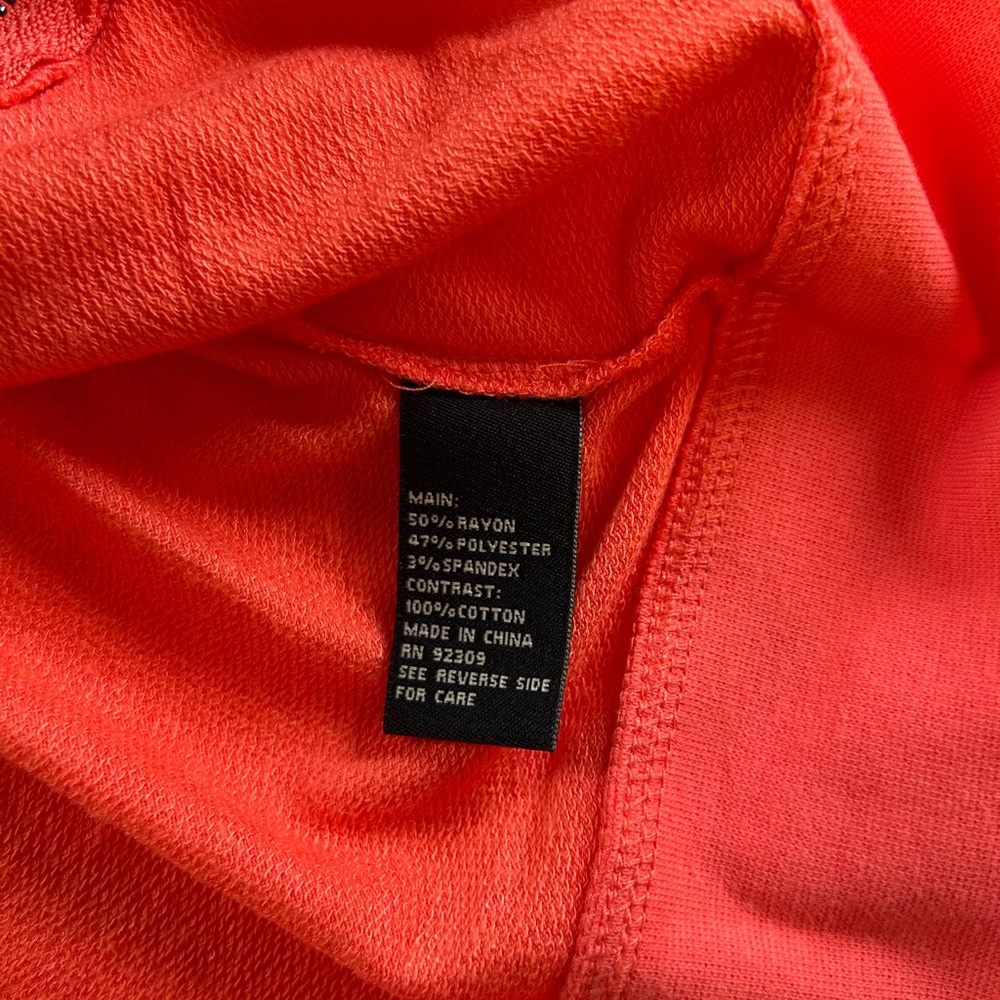 NWT Diane Gilman Top short sleeve orange size L - Picture 5 of 11